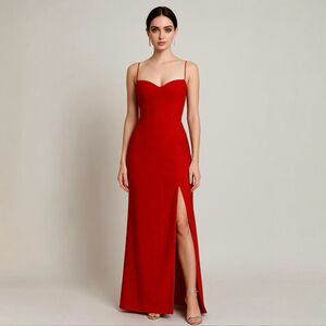 Reformation Kourtney Midi Dress Red Size 10 Womens